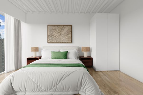 Bedroom, Interior, Wood Texture Flooring