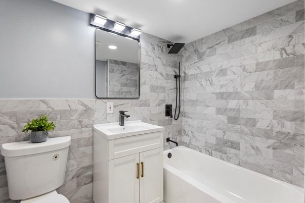 Bathroom, Interior, Marble Walls