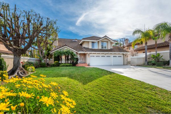 Attached, Backyard, Exterior, Facade, Mediterranean