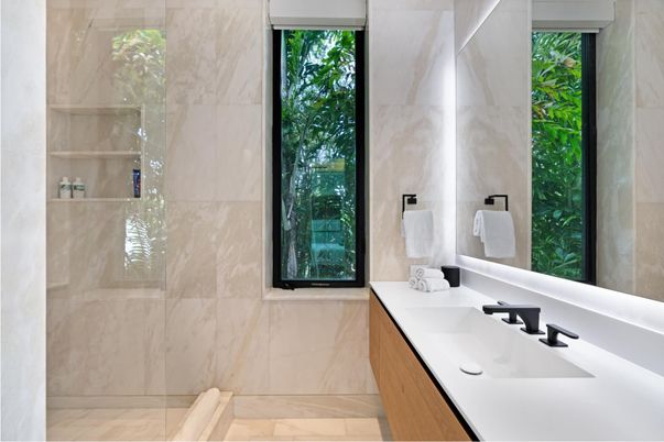 Bathroom, Glass Shower, Interior