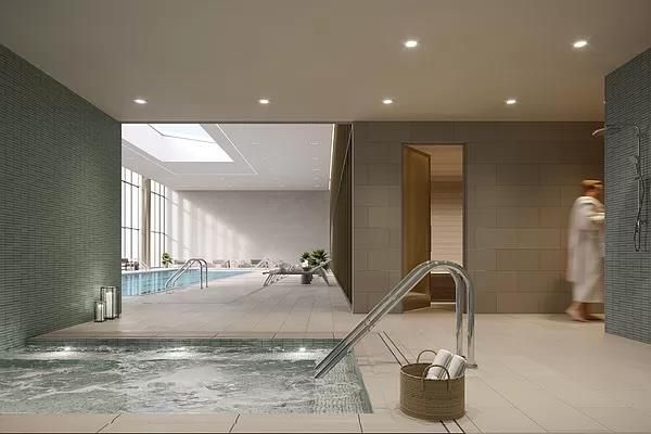 Interior, Pool, Recessed Lighting