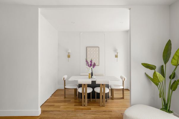 Dining room, Interior, Wood Texture Flooring