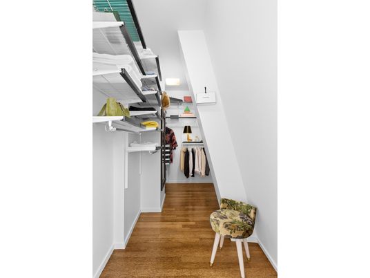 Interior, Walk-in Closets, Wood Texture Flooring