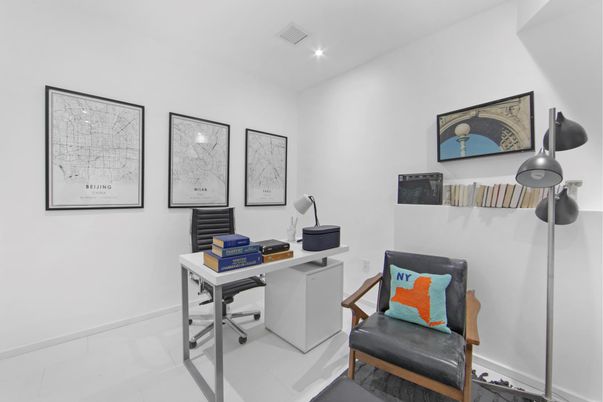 Home Office, Interior, Recessed Lighting