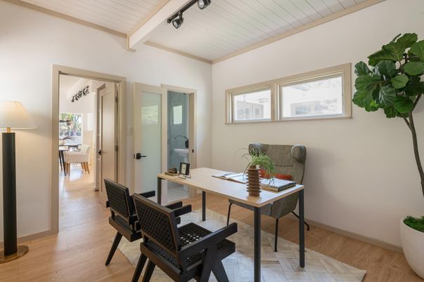 Home Office, Interior, Wood Texture Flooring