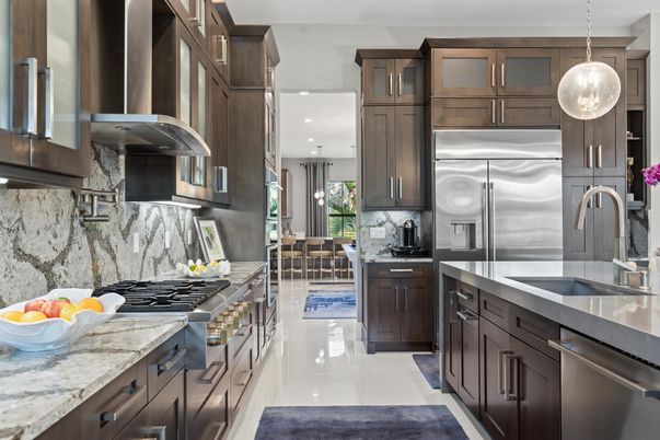 Interior, Kitchen, Pendant Lights, Recessed Lighting, Stainless Steel Appliances