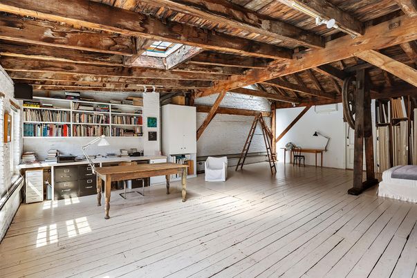 Home Office, Interior, Wooden Beams, Wooden Ceilings, Wood Texture Flooring