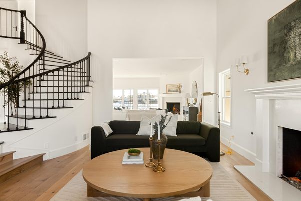 Fireplace, Interior, Wood Texture Flooring