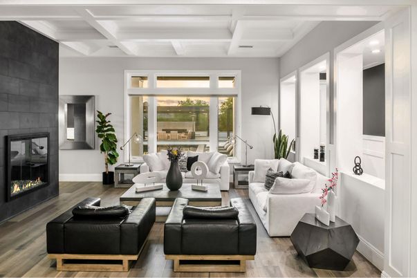 Fireplace, Interior, Living room, Wood Texture Flooring