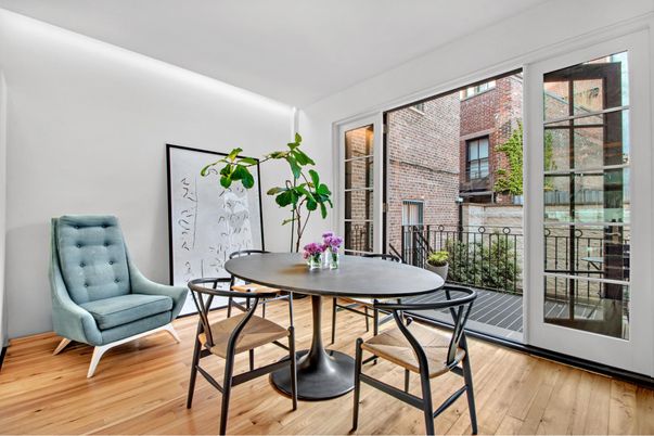 Dining room, Interior, Wood Texture Flooring