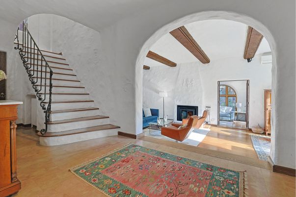 Fireplace, Interior, Wooden Beams, Wood Texture Flooring