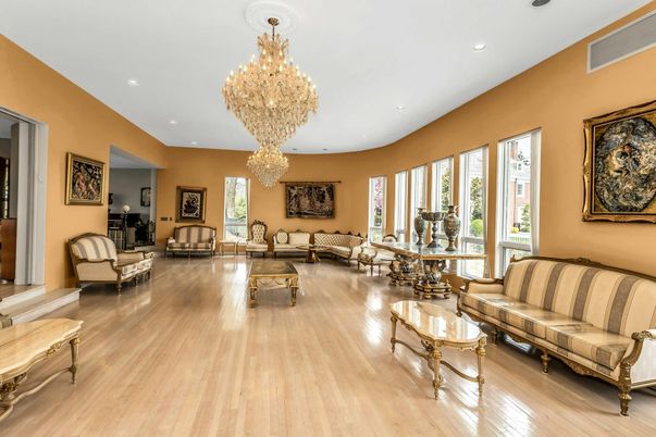 Chandelier, Interior, Living room, Recessed Lighting, Wood Texture Flooring