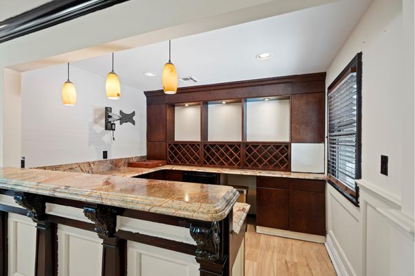 Interior, Pendant Lights, Recessed Lighting, Wood Texture Flooring