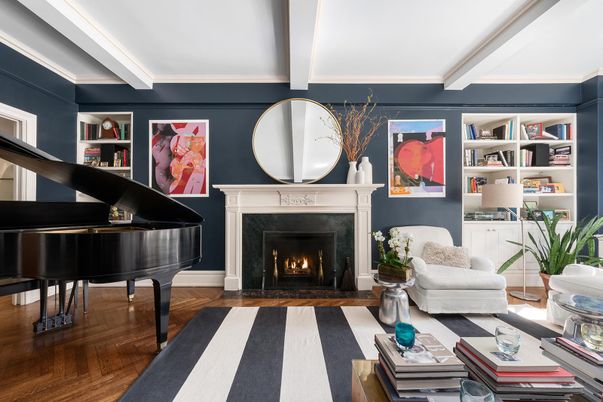 Fireplace, Interior, Living room, Piano, Wood Texture Flooring