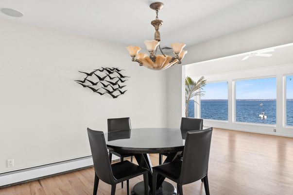Chandelier, Dining room, Interior, Water, Wood Texture Flooring