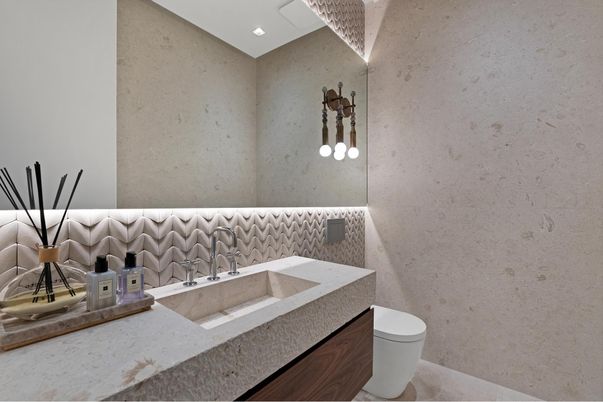 Bathroom, Interior, Recessed Lighting