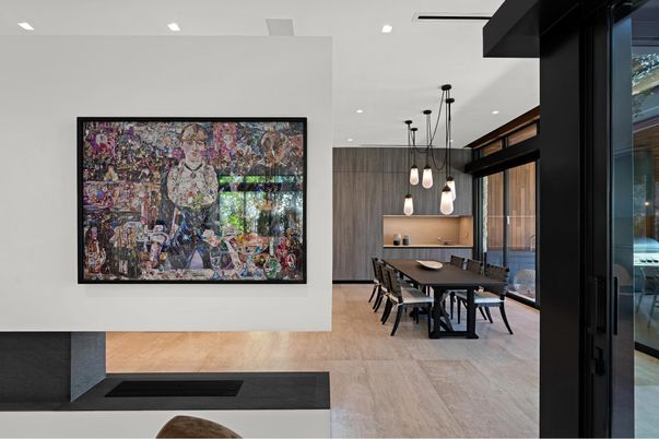 Dining room, Interior, Kitchen, Pendant Lights, Recessed Lighting