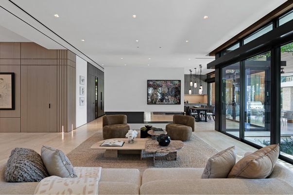 Dining room, Interior, Living room, Pendant Lights, Recessed Lighting