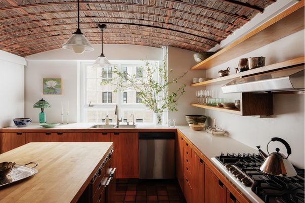 Interior, Kitchen, Pendant Lights, Stainless Steel Appliances