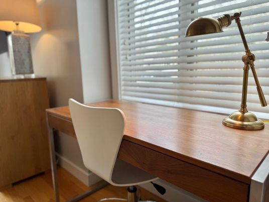 Home Office, Interior, Wood Texture Flooring