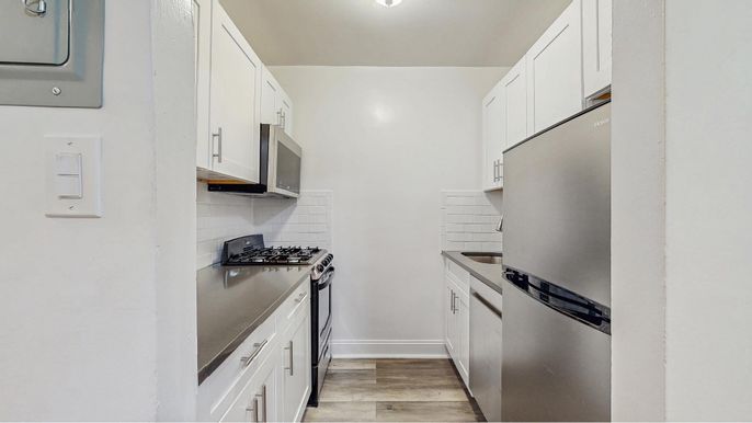 Interior, Kitchen, Wood Texture Flooring