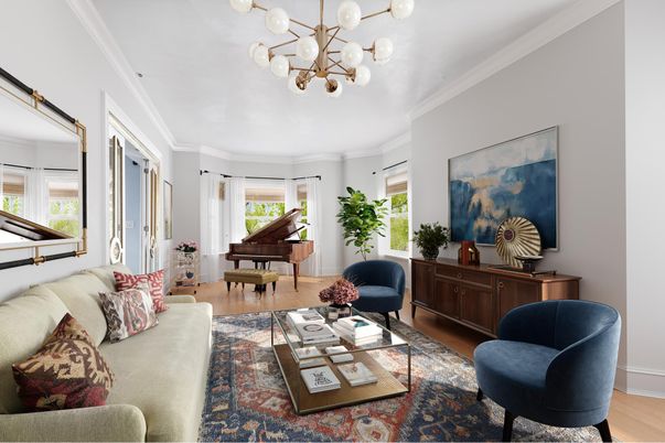 Interior, Living room, Pendant Lights, Piano, Wood Texture Flooring