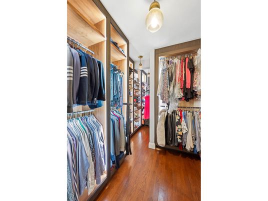 Interior, Walk-in Closets, Wood Texture Flooring