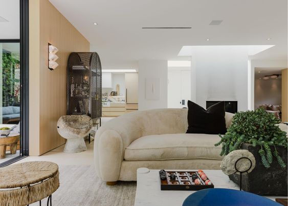 Interior, Living room, Recessed Lighting