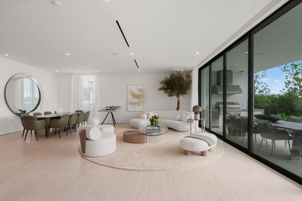 Dining room, Interior, Living room, Recessed Lighting