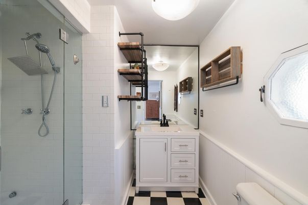Bathroom, Glass Shower, Interior