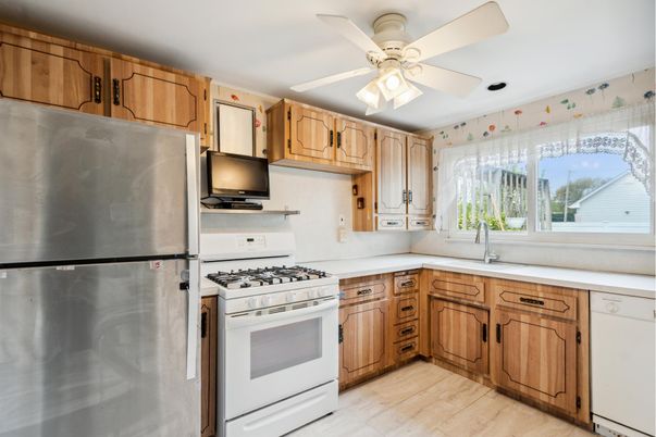 Interior, Kitchen, Wood Texture Flooring