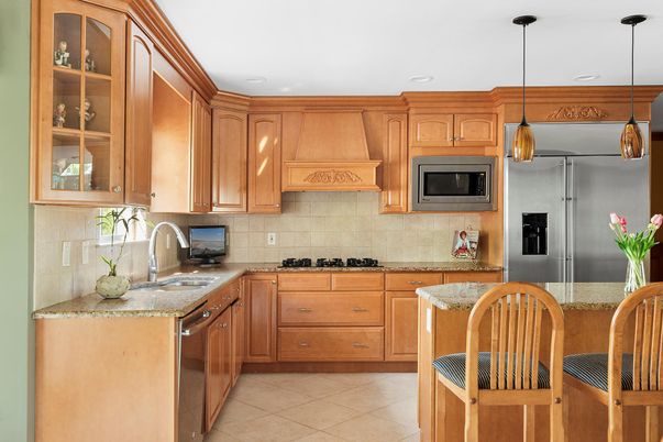 Interior, Kitchen, Pendant Lights, Recessed Lighting, Stainless Steel Appliances