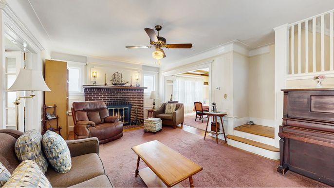 Fireplace, Interior, Living room