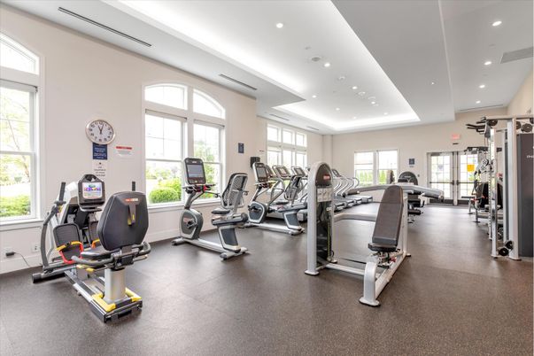 Fitness Equipment, Gym, Interior, Recessed Lighting