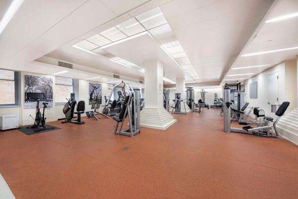 Fitness Equipment, Gym, Interior, Recessed Lighting