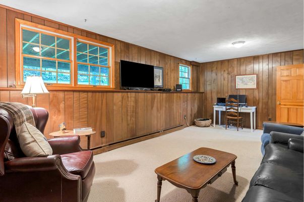 Home Office, Interior, Wooden Walls