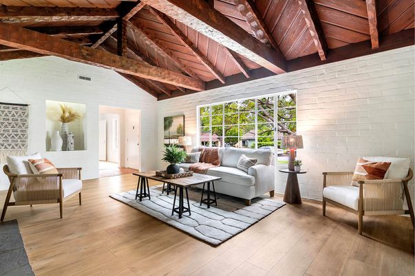 Interior, Living room, Stone Walls, Wooden Beams, Wooden Ceilings, Wood Texture Flooring