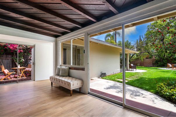Interior, Sun Room, Wood Texture Flooring