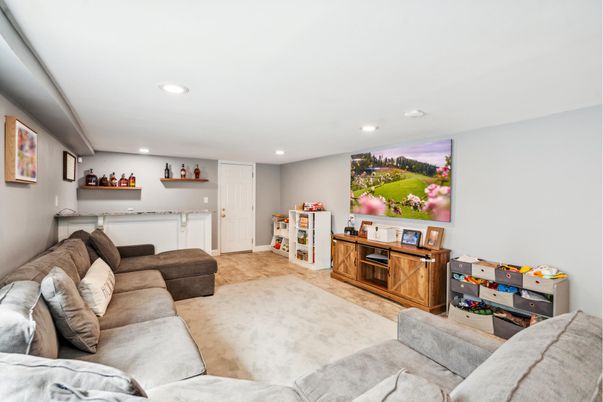 Interior, Living room, Recessed Lighting