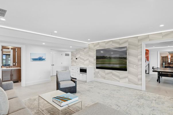 Interior, Living room, Recessed Lighting