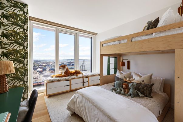 Bedroom, Interior, Wood Texture Flooring