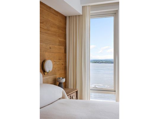 Bedroom, Interior, Water, Wooden Walls