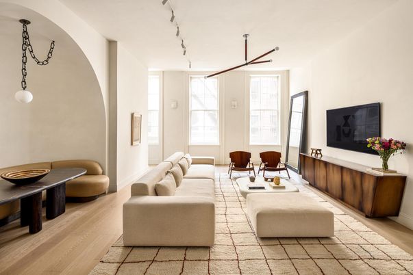 Interior, Living room, Pendant Lights, Wood Texture Flooring