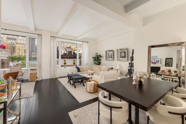Dining room, Fireplace, Interior, Living room, Wood Texture Flooring