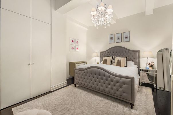 Bedroom, Chandelier, Interior