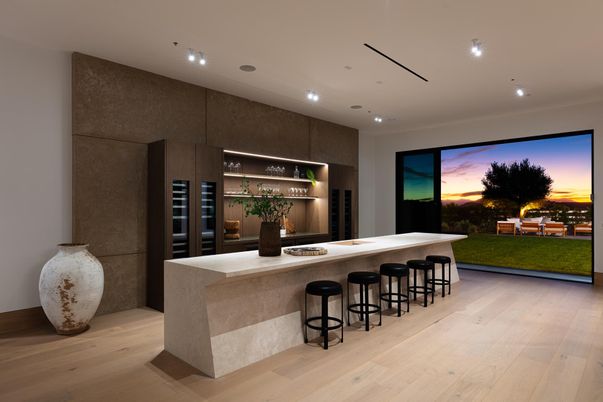 Interior, Recessed Lighting, Wood Texture Flooring