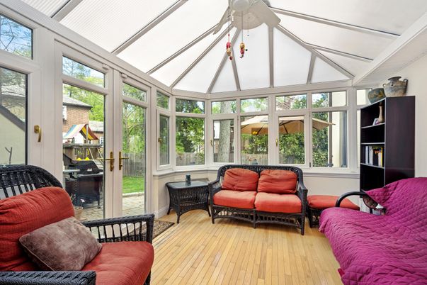 Interior, Sun Room, Wood Texture Flooring