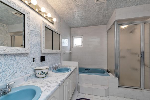 Bathroom, Dual Sink Vanities, Glass Shower, Interior