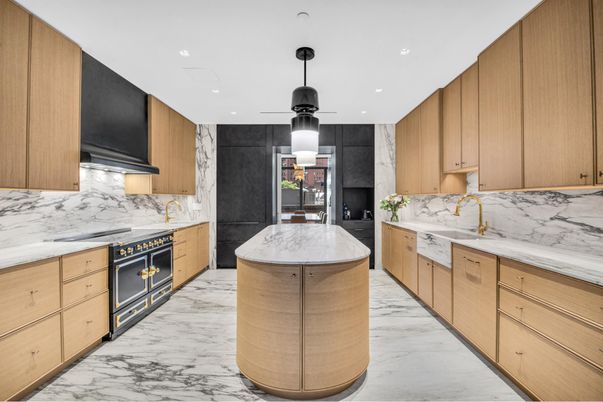 Interior, Kitchen, Marble, Marble Walls, Recessed Lighting