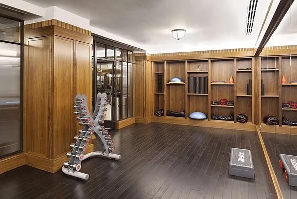 Fitness Equipment, Interior, Wood Texture Flooring, Wooden Walls